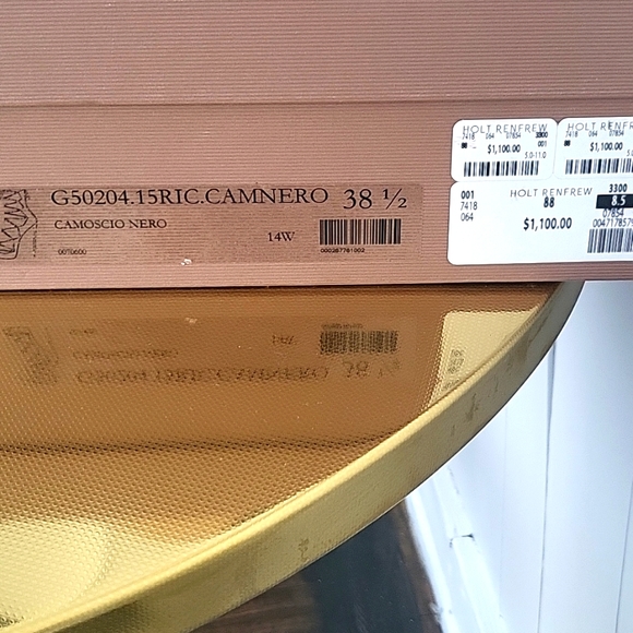 Gianvito Rossi 100mm black lace up suede heels - Picture 9 of 9